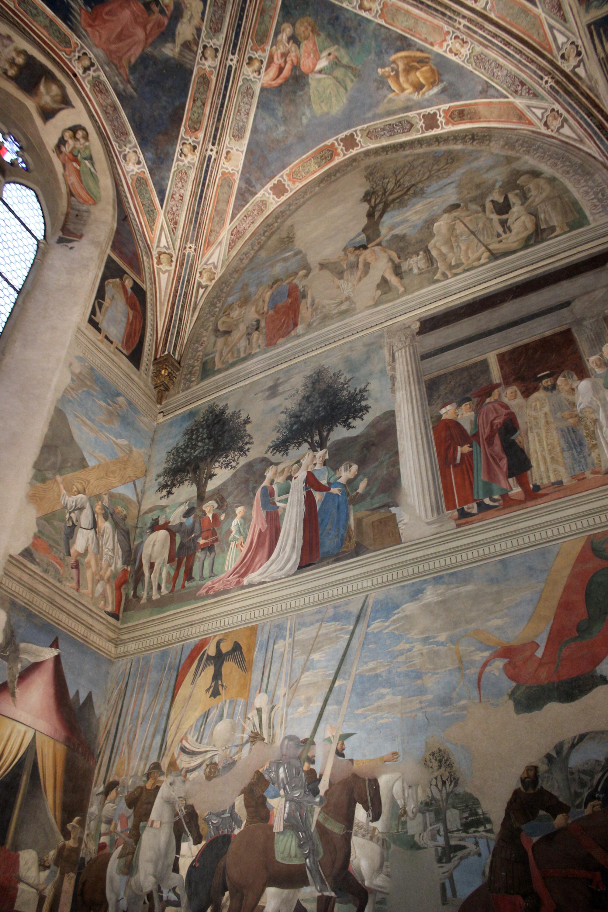 Preview of: Leggenda della Vera Croce Fresques murales de la Légende de la Vraie Croix dans une chapelle.